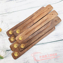Indian Bodhi wood inlaid copper wire incense plug line incense box strip incense plate aromatherapy insert incense burner incense disc