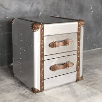 American creative personality loft old metal corner few retro industrial wind small tea table aluminum rivet sofa side