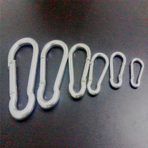 Galvanized rope hook climbing buckle safety buckle chain connecting ring screw safety hook rock climbing hook quick-hanging spring buckle