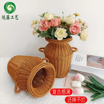 藤编双耳花瓶-藤编双耳花瓶促销价格、藤编双耳花瓶品牌- 淘宝