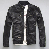 Factory picks out clearing mens fur coat to repair locomotive goat fur jacket cow leather coat