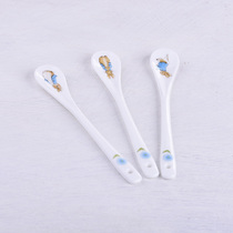 Bone China coffee spoon ceramic stirring spoon rabbit cute cartoon household small porcelain spoon