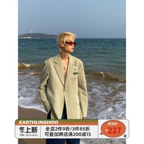 EAHO earthlinghoo Japan Korea label high texture small shoulder pad leisure all four seasons suit men and women