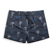 Quick-drying beach pants Mens Fitness Exercise 3 points 4 points 4 points 3 points shorts with lined seaside hot spring swimming trunks