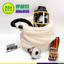 Self-priming long tube air respirator Single double electric air supply filter Gas mask full cover dust formaldehyde