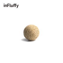 inFluffy-Hemp rope tease cat ball Cat toy ring ball Sisal bell toy ball sound ball grinding claw