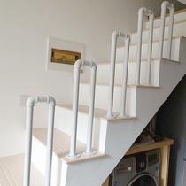 Selected industrial wind U-shaped railings household fence indoor stair handrail guardrail attic corridor kindergarten simple
