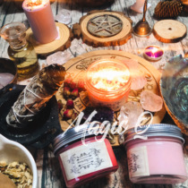 (Magic Q) handmade herbal candle MAGIC candle love fire mability attraction candle MagicQ