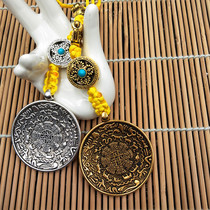 Jiugong Bagua brand copper alloy twelve Zodiac waist tag large gold silver