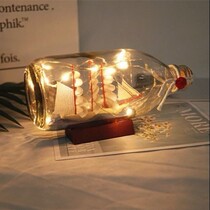 Sailing model drifting wish bottle seven evening to give birthday meaningful Valentines Day gift