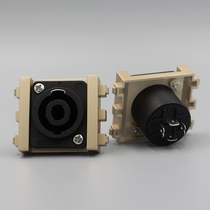 128 Type 1 5 large four-core stage audio module 118 type stage speaker socket panel floor plug module