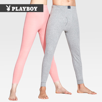 Playboy autumn pants mens thin cotton pants wool pants panties mens leggings autumn and winter warm pants line pants single piece