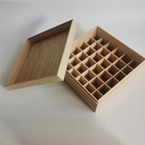 Essential oil storage box wooden box 36 compartment 10ml glass split oil bottle finishing box wooden packaging box manufacturers new products