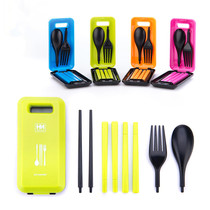 Outdoor overseas mandatory supplies Portable God equipment South Korea Travel portable creative folding cutlery