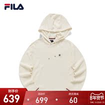 FILA Phila Le Official Womens 2021 Winter New Fashion Elegant Woven Casual Trend Hooded Sweater