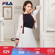 FILA Phila Le official high round the same womens skirt 2021 Autumn New half elegant simple long skirt