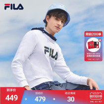 FILA Phila Fiele official mens pullover sweater 2021 Autumn New LOGO print casual round neck sleeve sweater
