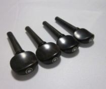 A set of ebony shell inlaid violin accessories factory direct sales 1 16-4 4