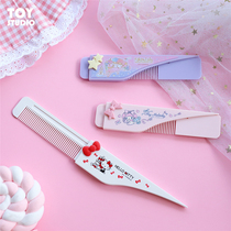 sanrio genuine melody telescopic comb kitty portable makeup comb girl cute carry-on comb