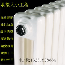 Household steel two-pillar radiator central heating wall-mounted decorative radiator radiator waterway