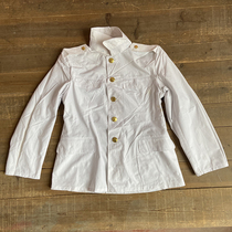 85 Hai Xia Sergeant regular clothes shirt White indeed good shirt four bags cadre old stock has yellow spot