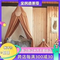 Ins Wind Dream Princess mantle gauze bed curtain mosquito net three-dimensional shading home convenient household cleaning bedroom childrens decoration