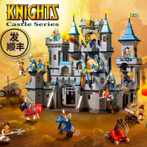 Genuine enlightenment Lion King Castle Lego bricks Childrens assembly toys Future Knights boys military fortress