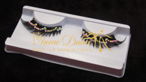 Custom stage show shiny diamond-encrusted false eyelashes shiny diamond-encrusted false eyelashes modern Latin dance false eyelashes