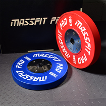 Masi new competition full rubber barbell Commercial Crossfit full rubber high shrapnel environmental protection bouncing piece