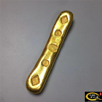 Antique miscellaneous gilt gold ingots ancient gold bars small yellow croaker foot red gold bars Lichang gold shop gold bars small gold ingots