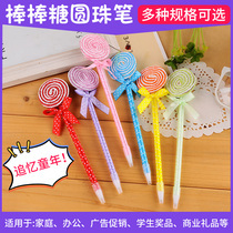 Factory direct Qiqi Department Store Korea Creative Stationery Cute Bow Student Gift Lollipop Ballpoint Pen
