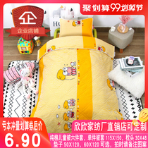 Childrens cartoon cotton one-piece quilt cover Kindergarten six-piece set of young childrens air conditioning quilt cover Xinxin home textile cotton pillowcase