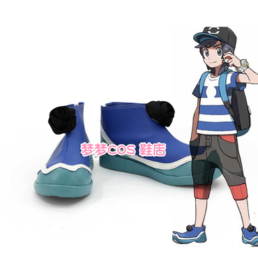 taobao agent Number 3029 pokemon Sun and Moon Pocket Monk Male Trainer COSPLAY Shoes