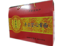 Zhengyang specialty old check manual hollow tribute noodles manual fine noodles gift box 12 bags