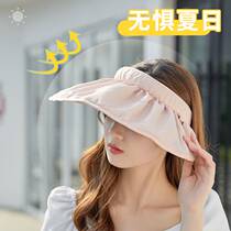 Shell Empty Top Sun Hat Women Summer Sunscreen Sunscreen Empty Top Sun Hat Folded Hair Hoop Beach Hat