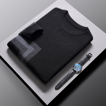 Sweater mens spring and autumn Korean version of the trend round neck sweater student thin loose line clothes wear autumn clothes outside