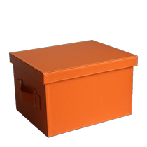 Household finishing box storage box wardrobe cloakroom storage box leather large covered clothes bedroom debris box