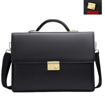 Mens handbag Handbag Code Lock Business Briefcase Cross Section Genuine Leather Mens Lawyer Cow Leather Computer Bag Official Bag