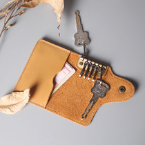 Xuan Yan Yan cowhide creative leather mens and womens car multi-function waist key chain bag card bag coin purse