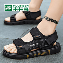 Mullinson Mens Sandals Summer Breathable Outdoor Sports Leisure Outside Wear Sandals Teenager Driving sandals