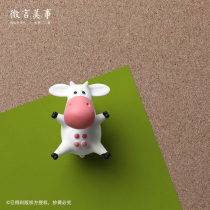 2021 New Year of the Ox Decorative Cow Thingpin Cartoon Cute Personality Creative Seeking Embrace Optional Tape