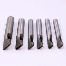 Handmade belt leather hole puncher 1mm flat round corner one-character punching leather hole punching tool leather flower cutting