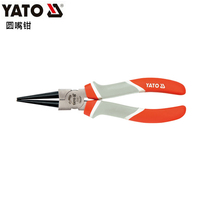 European YATO ilto tools 6 inch tricolor handle Chrome nickel steel round nose pliers flat nozzle handmade pliers YT-6608