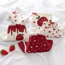 Girls Underwear Cotton breifs Middle Children Girls Girls Girls Shorts Children 100% Cotton Mid Waist 12-15