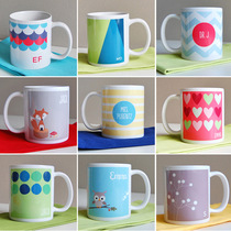 Advertising Cup Custom M001-1 Coated White Mark Cups DIY Thermal Transfer Cups Custom Pattern Couple Cups