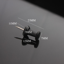 500 pure black I-shaped pins push nails preschool education supplies cork board small nails