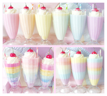 Jam Idiom-Hand for Dreamers Cherry Ice Cream Cream Dessert Cup Cute Gift Girl Hearts Decorate Candles