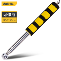 Deli tool empty drum hammer stainless steel telescopic acceptance knock tile inspection hammer inspection room drum hammer DL452001
