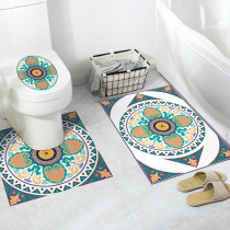 Toilet sticker TOILET LID DECORATION U TYPE WATERPROOF ANTI-SLIP MAT BATHROOM ANTI-SLIP TOILET FLOOR TOILET BASE EDGE STICKER
