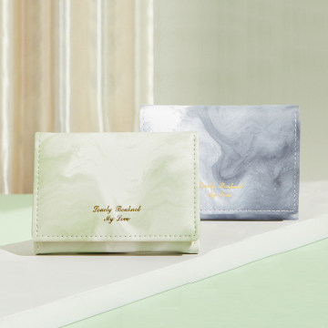 2026新款钱包女士轻薄短款小巧可爱零钱包水墨画学生小众设计钱夹